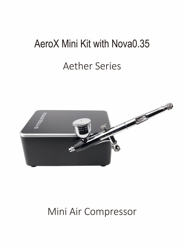 AeroX Mini Kit  Air Compressor with Nova0.35 Airbrush